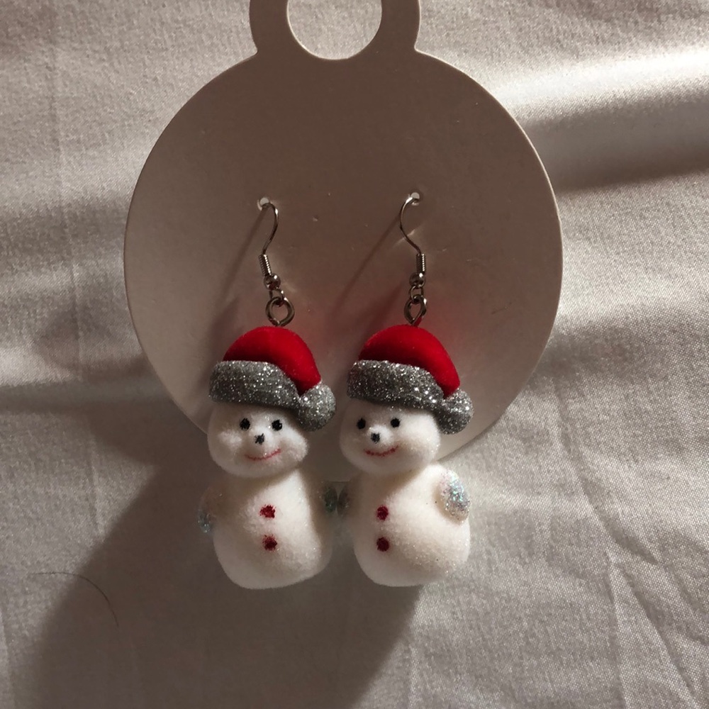 Festive Snowman Earings